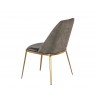 Dover Dining Chair - Bravo Portabella / Sparrow Grey - Back Angle