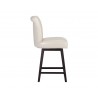 Hamlet Swivel Counter Stool - Castillo Cream/Havana Dark Brown, Side Angle