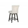 Hamlet Swivel Counter Stool - Castillo Cream/Havana Dark Brown, Back Angle - Hamlet Swivel Counter Stool - Castillo Cream/Havana Dark Brown, Back Angle