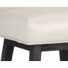 Hamlet Swivel Counter Stool - Castillo Cream/Havana Dark Brown, Lower Seat Close-up - Hamlet Swivel Counter Stool - Castillo Cream/Havana Dark Brown, Lower Seat Close-up