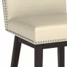 Vintage Swivel Counter Stool - Castillo Cream - Seat Close-up - Vintage Swivel Counter Stool - Castillo Cream - Seat Close-up