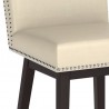 Vintage Swivel Counter Stool - Castillo Cream/Brown/Coal Black/Havana Dark Brown/Overcast Grey- Seat Close-up