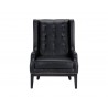Sunpan Biblioteca Lounge Chair - Coal Black - Front