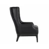 Sunpan Biblioteca Lounge Chair in Coal Black - Side - Sunpan Biblioteca Lounge Chair in Coal Black - Side