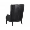Sunpan Biblioteca Lounge Chair in Coal Black - Back Angle - Sunpan Biblioteca Lounge Chair in Coal Black - Back Angle