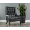 Sunpan Biblioteca Lounge Chair in Coal Black - Lifestyle - Sunpan Biblioteca Lounge Chair in Coal Black - Lifestyle