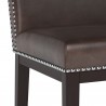 Vintage Dining Chair - Havana Dark Brown - Seat Close-up