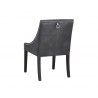 Lucille Dining Chair - Bravo Portabella/Castillo Cream/Ink Blue/IvoryLinen, Backview