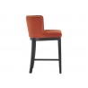 Hayden Counter Stool - Autumn Orange - Side Angle