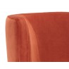 Hayden Counter Stool - Autumn Orange - Seat Back Close-up