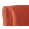 Hayden Counter Stool - Autumn Orange - Seat Back Close-up - Hayden Counter Stool - Autumn Orange - Seat Back Close-up
