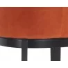 Hayden Counter Stool - Autumn Orange - Seat Frame Close-up - Hayden Counter Stool - Autumn Orange - Seat Frame Close-up