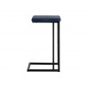 Sunpan Boone Barstool - Black - Bravo Admiral, Bravo Cognac, Bravo Cream, Champagne Gold - Onyx, Side Angle