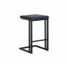 Sunpan Boone Counter Stool - Black - Bravo Admiral, Bravo Cognac, Bravo Cream, Champagne Gold - Onyx, Back Angle - Sunpan Boone Counter Stool - Black - Bravo Admiral, Bravo Cognac, Bravo Cream, Champagne Gold - Onyx, Back Angle
