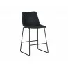 SUNPAN Cal Counter Stool - Antique Black, Brown, Grey, Frontview - SUNPAN Cal Counter Stool - Antique Black, Brown, Grey, Frontview