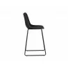 SUNPAN Cal Counter Stool - Antique Black, Brown, Grey, Side Angle - SUNPAN Cal Counter Stool - Antique Black, Brown, Grey, Side Angle