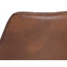 Sunpan Drew Dining Chair - Black - Bravo Cognac/Bravo Portabella/Light Grey - Seat Closeup Back Angle