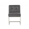 Virelles Dining Chair - Zenith Graphite Grey - Front - Virelles Dining Chair - Zenith Graphite Grey - Front