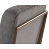 Virelles Dining Chair - Zenith Graphite Grey - Back Angle Frame Close-Up