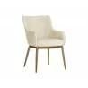 Franklin Dining Armchair - Bravo Cream - Angled - Franklin Dining Armchair - Bravo Cream - Angled