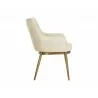 Franklin Dining Armchair - Bravo Cream - Side Angle - Franklin Dining Armchair - Bravo Cream - Side Angle