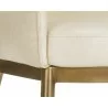 Franklin Dining Armchair - Bravo Cream - Seat Close-up - Franklin Dining Armchair - Bravo Cream - Seat Close-up