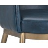 Franklin Dining Armchair - Vintage Blue - Seat Close-up