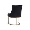 Florence Dining Chair - Abbington Black - Back Angle