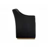 Zane Wheeled Lounge Chair - Abbington Black - Side Angle - Zane Wheeled Lounge Chair - Abbington Black - Side Angle