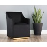 Zane Wheeled Lounge Chair - Abbington Black - Lifestyle