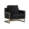 Kalmin Lounge Chair - Abbington Black - Angled - Kalmin Lounge Chair - Abbington Black - Angled