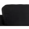 Kalmin Lounge Chair - Abbington Black - Seat Back Close-Up - Kalmin Lounge Chair - Abbington Black - Seat Back Close-Up