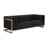 Ekon Sofa - Abbington Black - Angled View