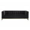 Ekon Sofa - Abbington Black - Front - Ekon Sofa - Abbington Black - Front