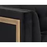 Ekon Sofa - Abbington Black - Sofa Arm Close-Up - Ekon Sofa - Abbington Black - Sofa Arm Close-Up