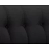 Ekon Sofa - Abbington Black - Seat Close-Up - Ekon Sofa - Abbington Black - Seat Close-Up