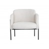 Richie Lounge Chair - Black - Eclipse White - Front
