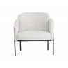 Richie Lounge Chair - Black - Eclipse White - Front - Richie Lounge Chair - Black - Eclipse White - Front