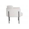 Richie Lounge Chair - Black - Eclipse White - Side Angle