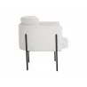 Richie Lounge Chair - Black - Eclipse White - Side Angle - Richie Lounge Chair - Black - Eclipse White - Side Angle