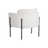 Richie Lounge Chair - Black - Eclipse White - Back Angle