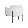 Richie Lounge Chair - Black - Eclipse White - Back Angle - Richie Lounge Chair - Black - Eclipse White - Back Angle