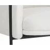 Richie Lounge Chair - Black - Eclipse White - Seat Close-up - Richie Lounge Chair - Black - Eclipse White - Seat Close-up