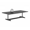  Sunpan Burton Coffee Table - Angled with Decor -  Sunpan Burton Coffee Table - Angled with Decor