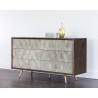 Aniston Dresser - Dark Mango - Shagreen Leather - Angled Lifestyle