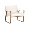 Kristoffer Lounge Chair - Vintage Vanilla Leather - Angled View