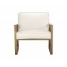 Kristoffer Lounge Chair - Vintage Vanilla Leather - Front View - Kristoffer Lounge Chair - Vintage Vanilla Leather - Front View