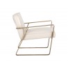 Kristoffer Lounge Chair - Vintage Vanilla Leather - Side Angle