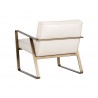 Kristoffer Lounge Chair - Vintage Vanilla Leather - Back Angle