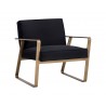  Sunpan Kristoffer Lounge Chair - Abbington Black - Angled